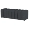 Summer Fabric Upholstered Tufted Accent Bench Charcoal - COA-910294