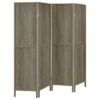 Deepika 4-Panel Room Divider Folding Screen Grey Driftwood - COA-961415