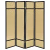 Pearce 4-panel Bamboo Room Divider Folding Screen Natural - COA-961648