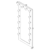 Zayan 32 x 71 Inch Floor Mirror LED Lighting Black Gloss - COA-969557